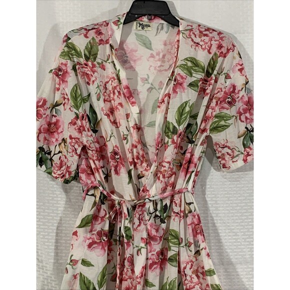 Show Me Your Mumu Floral Robe Womens 0/S Pink Small - Picture 2 of 5